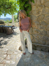 Tuva low waisted jeans - White