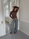 Tuva low waisted jeans - Light blue
