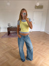 Yvina low waisted jeans - Light denim