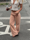 Emmaline low waisted jeans - Orange