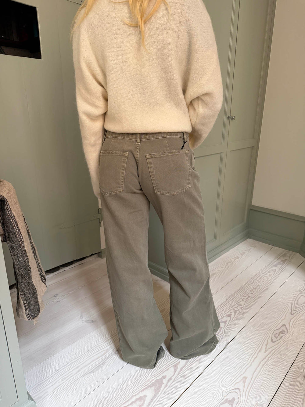 Tuva low waisted jeans - Khaki