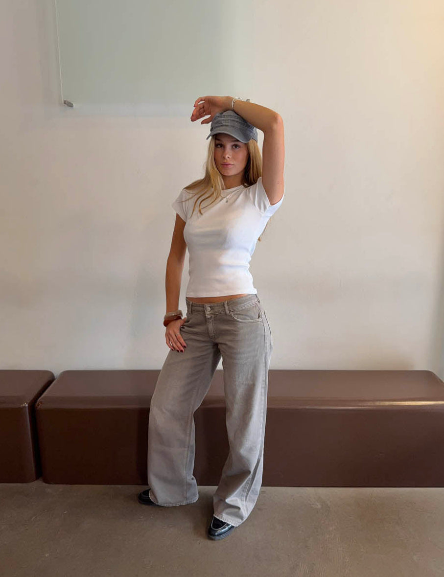 Audrena low waisted jeans - Sage green