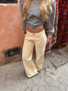 Audrena low waisted jeans - Yellow