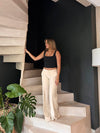 Britney low waisted suit pants - Beige