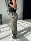 Rebecca linen pants - olive green