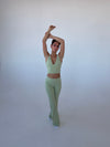 Essential flared pants - Matcha