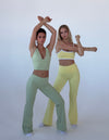 Essential flared pants - Matcha