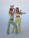 Essential flared pants - Matcha