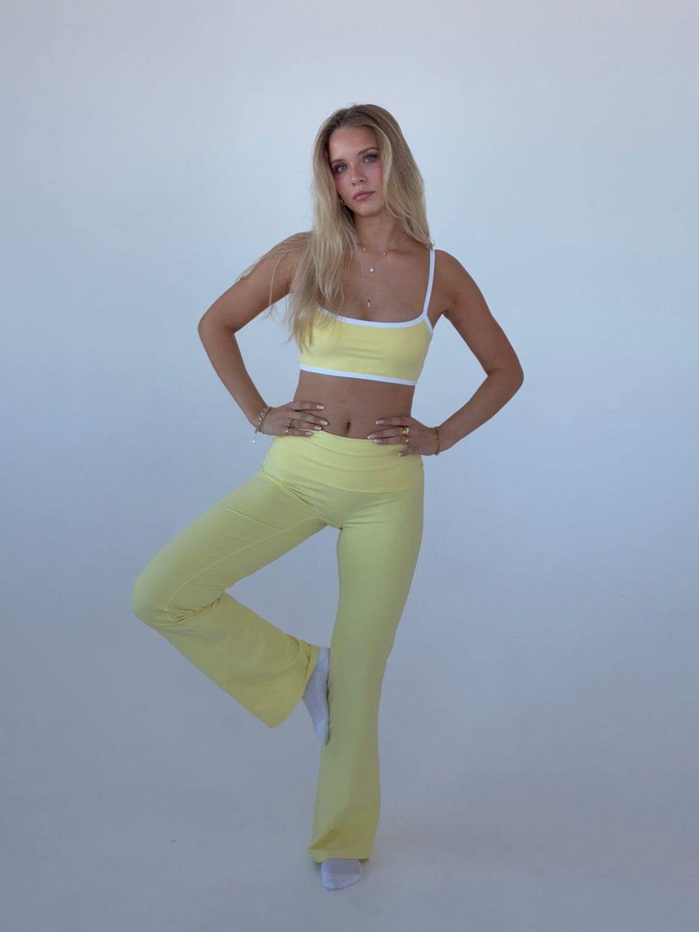 Essential flared pants - Butter