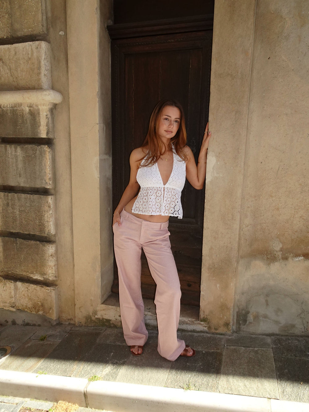 Isotta suit pants – Pink