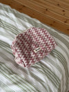 Honey small toiletry bag with pattern - Beige/red