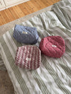 Honey small toiletry bag with pattern - Beige/red