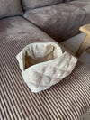 Honey large toiletry bag with pattern - Beige