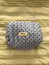 Honey small toiletry bag with polka dots - Blue/brown