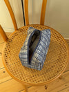 Honey small toiletry bag with checks – Blue
