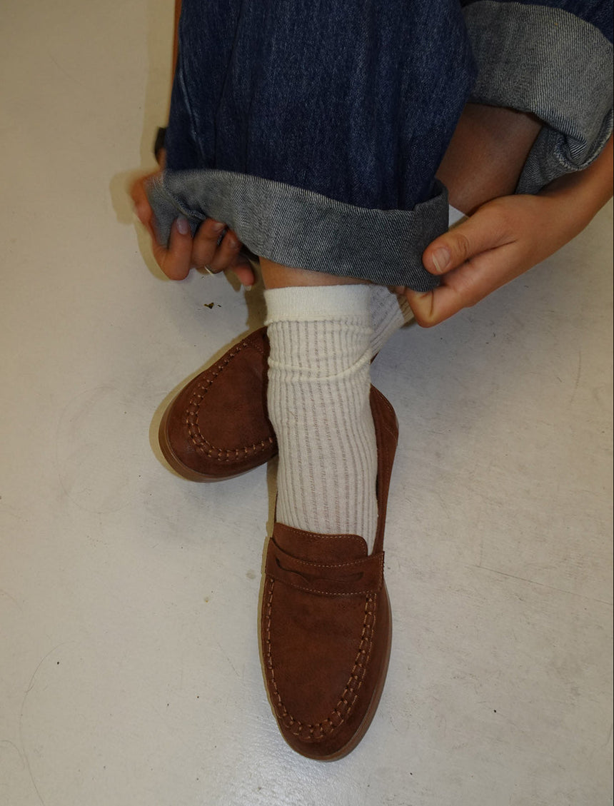 Pilou loafers in suede - Brown