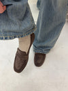 Watson loafers in suede - Dark brown