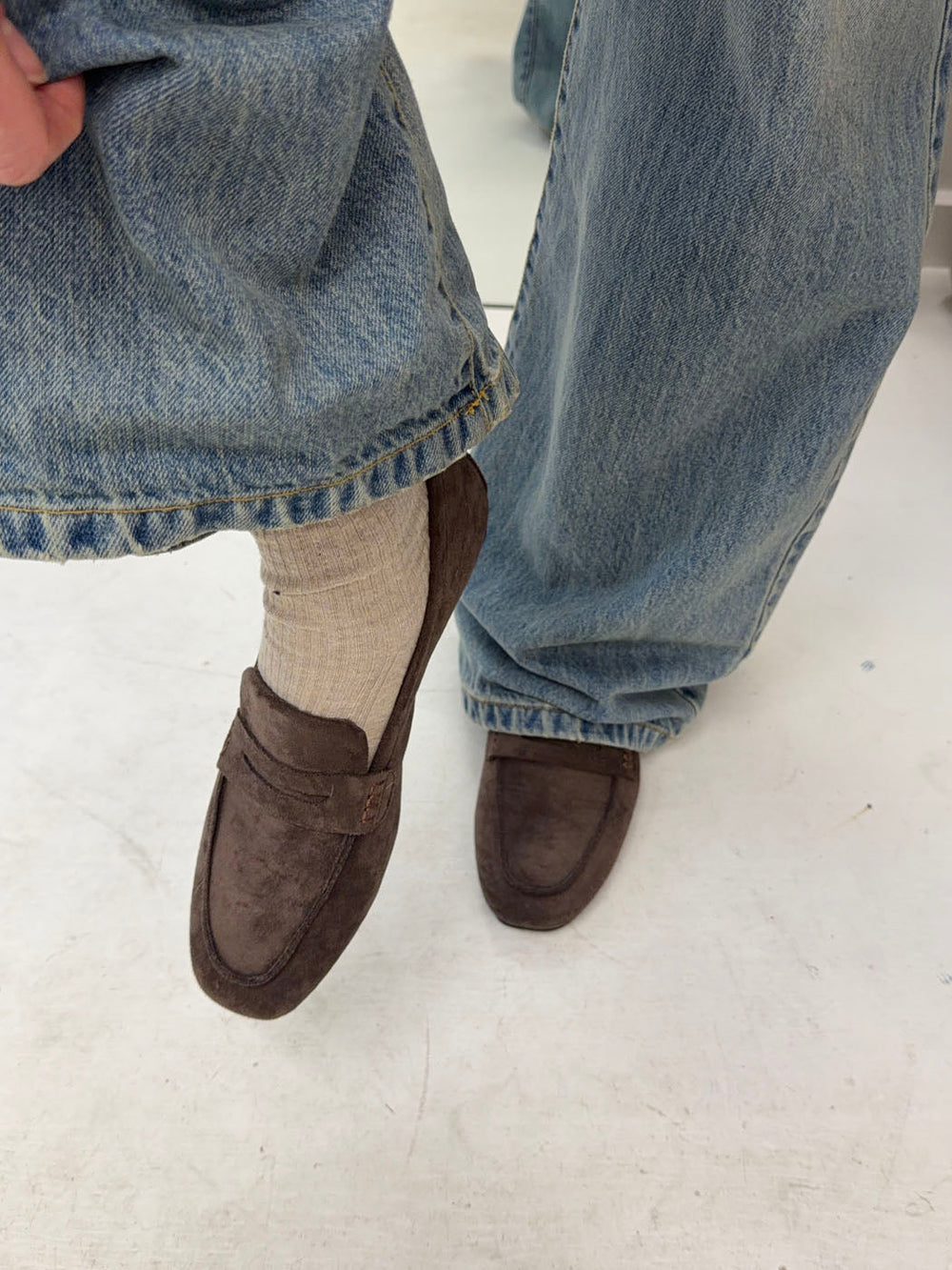 Watson loafers in suede - Dark brown