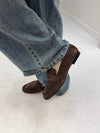 Watson loafers in suede - Dark brown