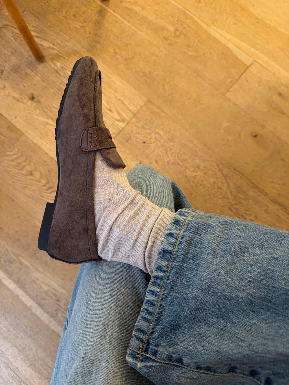 Watson loafers in suede - Dark brown