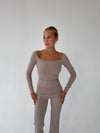Clarity longsleeve blouse - Ash
