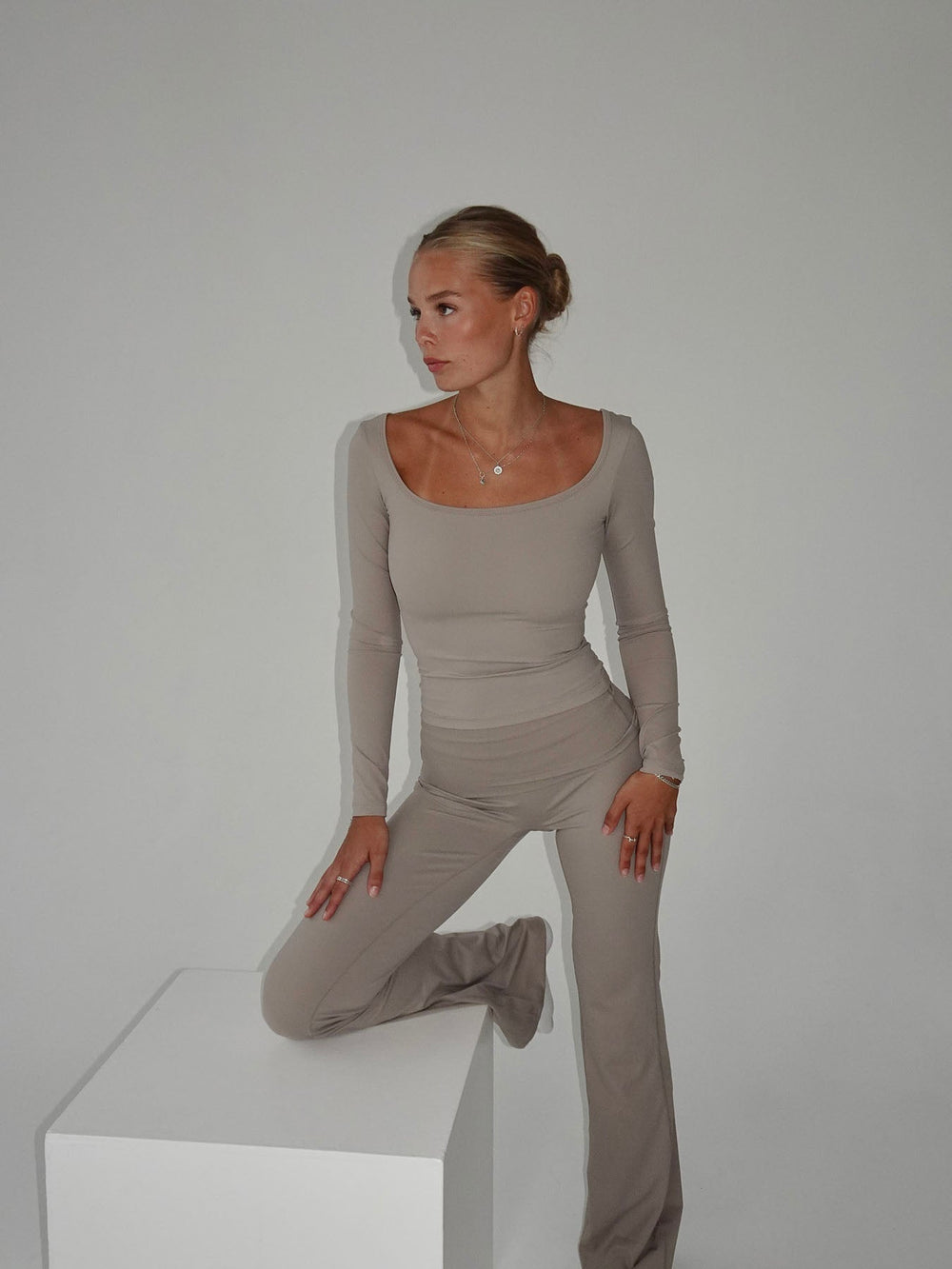 Clarity longsleeve blouse - Ash