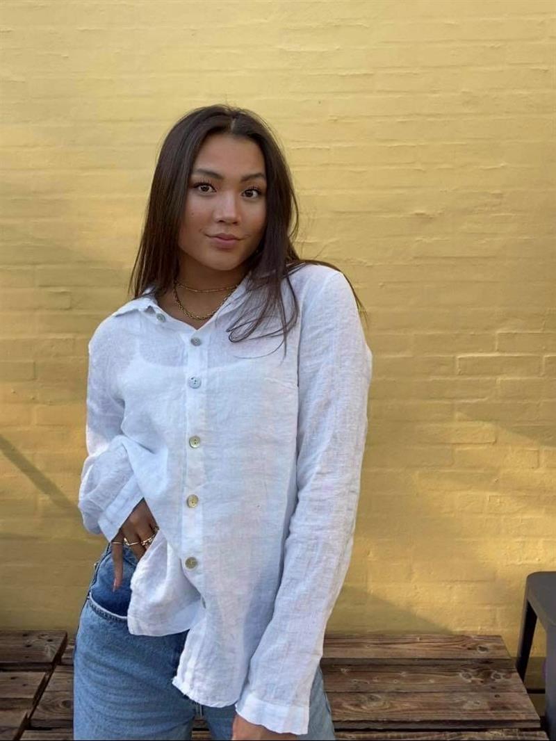 Lovisa linen shirt - white