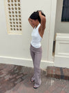 Adelita low waisted suit pants - Taupe