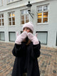 Fluffy mittens - Light pink