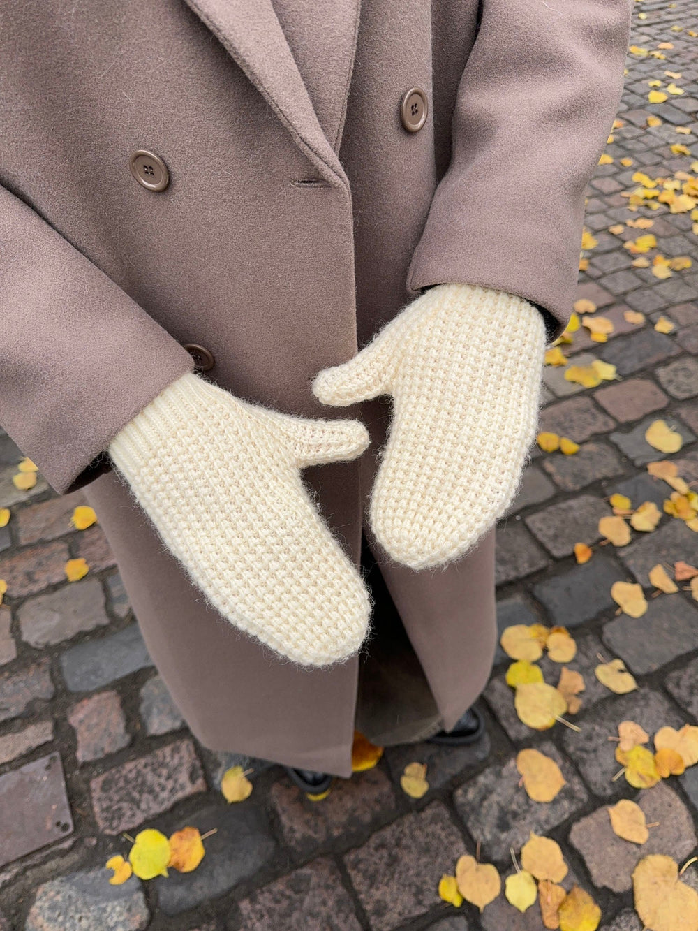 Alfina mittens - Off white