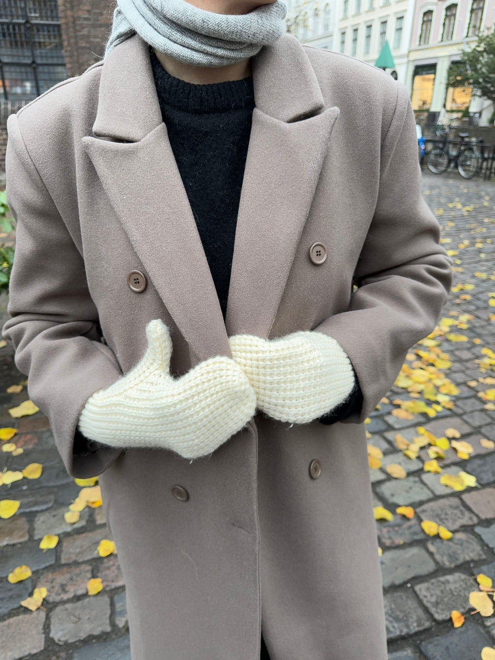 Alfina mittens - Off white
