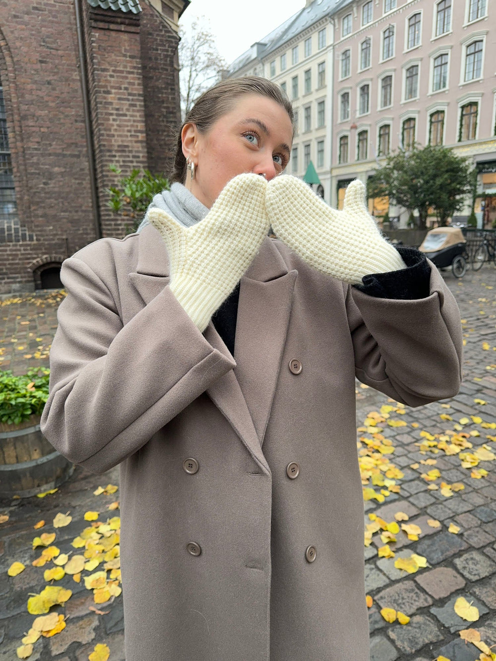 Alfina mittens - Off white