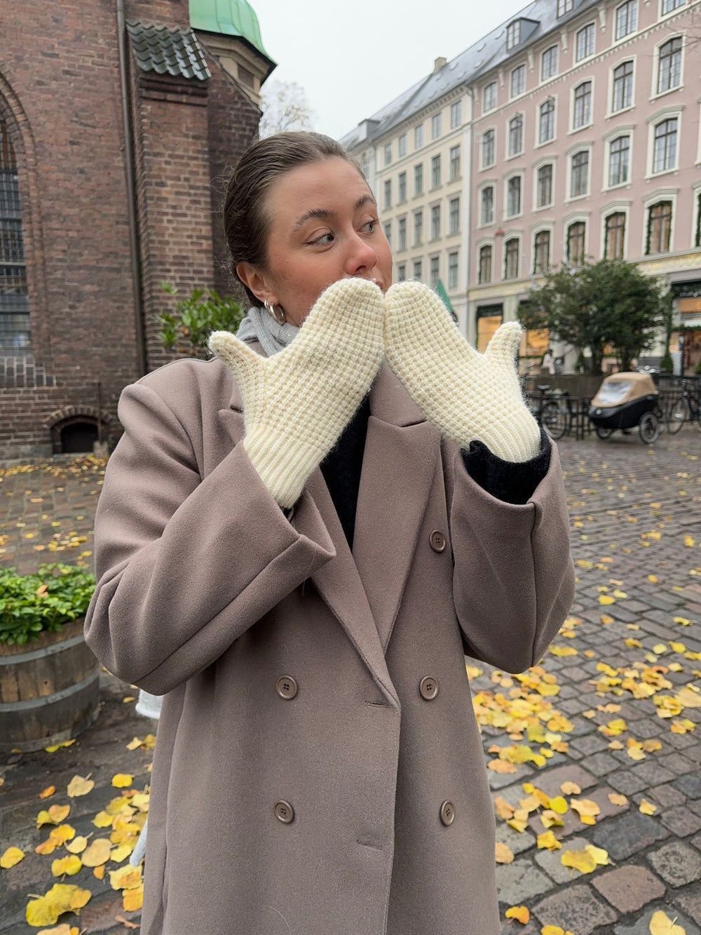 Alfina mittens - Off white