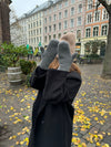 Alfina mittens - Dark grey