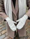 Kehlani knitted mittens - Light grey
