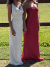 Sesia maxi lace dress - White