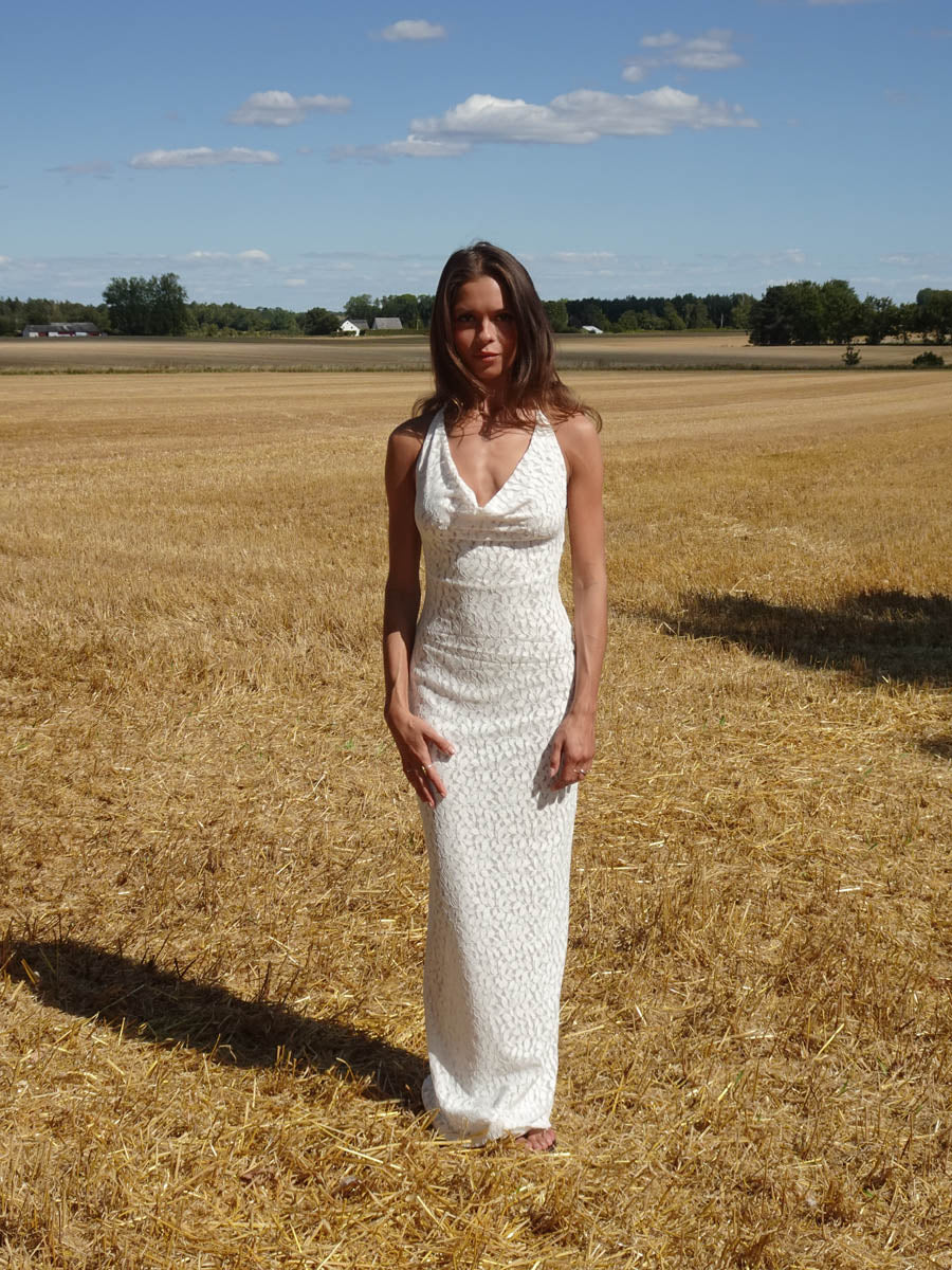 Sesia maxi lace dress - White