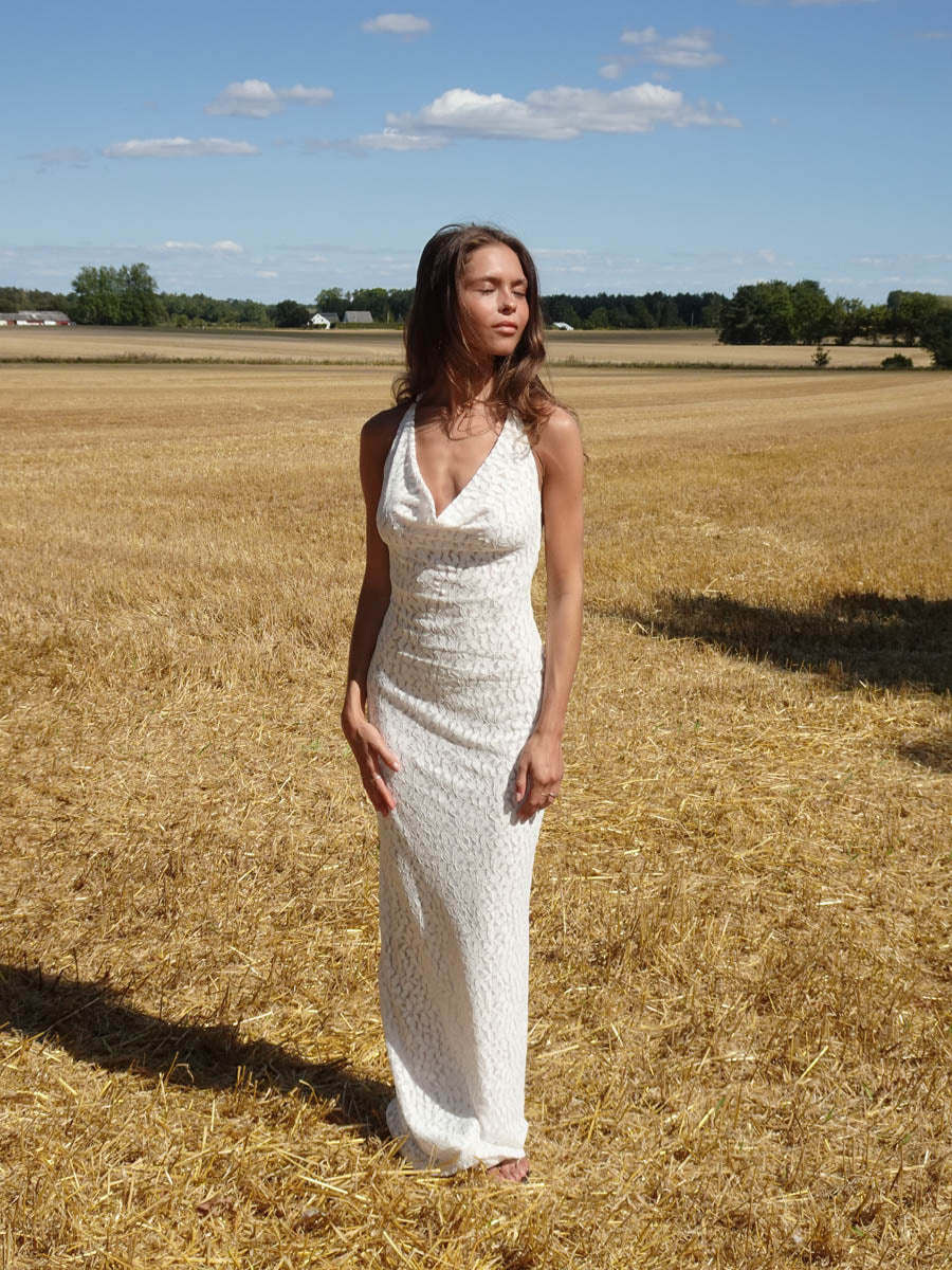 Sesia maxi lace dress - White