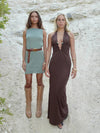 Favo maxi dress - Brown