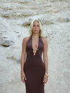 Favo maxi dress - Brown