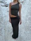 Melina maxi dress - Dark green