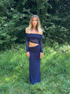 Delora maxi dress – Navy