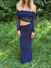 Delora maxi dress – Navy
