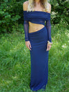 Delora maxi dress – Navy