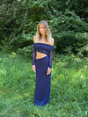 Delora maxi dress – Navy