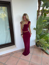 Yasmina maxi skirt – Burgundy
