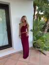 Yasmina maxi skirt – Burgundy