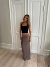 Stella skirt with tie - Taupe
