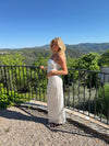 Emna maxi skirt with sequins – White