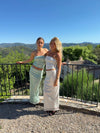Emna maxi skirt with sequins – Mint green